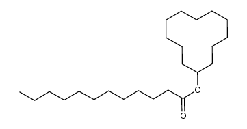 cyclododecyl laurate Structure