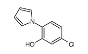 Phenol, 5-chloro-2-(1H-pyrrol-1-yl)- (9CI)结构式