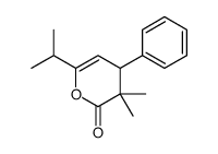 3,3-dimethyl-4-phenyl-6-propan-2-yl-4H-pyran-2-one Structure