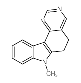 5H-Pyrimido[5,4-c]carbazole, 6,7-dihydro-7-methyl-结构式