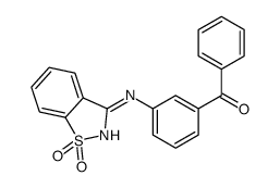 [3-[(1,1-dioxo-1,2-benzothiazol-3-yl)amino]phenyl]-phenylmethanone结构式