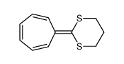 2-cyclohepta-2,4,6-trien-1-ylidene-1,3-dithiane Structure