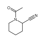 N-acetylpiperidine-2-carbonitrile结构式