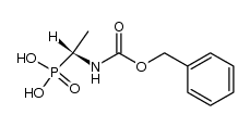 (R)-[1-(N-carbobenzoxyamino)ethyl]phosphonic acid Structure