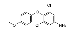 3,5-dichloro-4-(4-methoxy-phenoxy)-aniline结构式