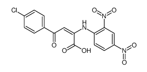 4-(4-chlorophenyl)-2-(2,4-dinitroanilino)-4-oxobut-2-enoic acid Structure