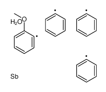 (2-methoxyphenyl)-triphenylantimony,hydrate Structure