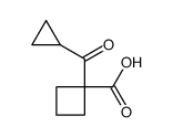 1-(cyclopropanecarbonyl)cyclobutane-1-carboxylic acid结构式