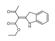 ethyl 2-(1,3-dihydroindol-2-ylidene)-3-oxobutanoate Structure