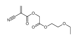 [2-(2-ethoxyethoxy)-2-oxoethyl] 2-cyanoprop-2-enoate Structure