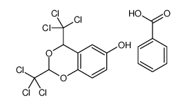 benzoic acid,2,4-bis(trichloromethyl)-4H-1,3-benzodioxin-6-ol结构式
