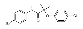 N-(4-bromophenyl)-2-(4-chlorophenoxy)-2-methylpropanamide Structure