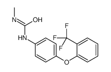 1-methyl-3-[4-[2-(trifluoromethyl)phenoxy]phenyl]urea结构式