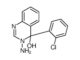 3-amino-4-(2-chlorophenyl)quinazolin-4-ol结构式