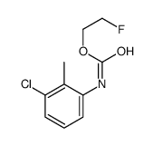 2-fluoroethyl N-(3-chloro-2-methylphenyl)carbamate结构式