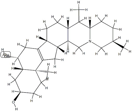 (5α,25α)-8,9-Didehydrocevane-3α,6β-diol picture