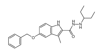 N2-(3-Pentyl)-2-(3-methyl-5-benzyloxyindolyl)-carbohydrazid Structure