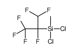 dichloro-(1,1,1,2,3,3-hexafluoropropan-2-yl)-methylsilane结构式