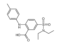 5-(diethylsulfamoyl)-2-(4-methylanilino)benzoic acid结构式