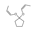 1,1-Bis-[((Z)-propenyl)oxy]-cyclopentane结构式