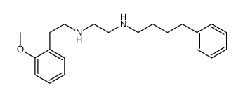 N'-[2-(2-methoxyphenyl)ethyl]-N-(4-phenylbutyl)ethane-1,2-diamine结构式