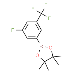 2-(3-氟-5-(三氟甲基)苯基)-4,4,5,5-四甲基-1,3,2-二氧硼杂环戊烷结构式