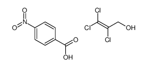 4-nitrobenzoic acid,2,3,3-trichloroprop-2-en-1-ol Structure