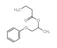Butanoic acid,1-methyl-2-phenoxyethyl ester structure