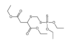 diethyl 2-(diethoxyphosphinothioylsulfanylmethylsulfanyl)butanedioate结构式