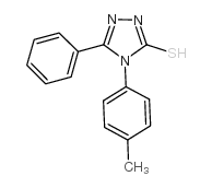 4-(4-甲基苯基)-5-苯基-4H-1,2,4-噻唑-3-硫醇结构式