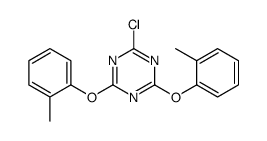 2-chloro-4,6-bis(2-methylphenoxy)-1,3,5-triazine Structure