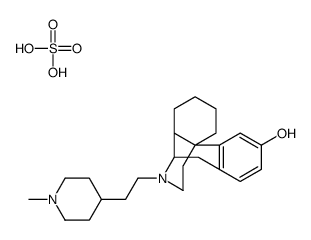 (-)-17-(2-(1-Pipecolin-4-yl)ethyl)morphinan-3-ol sulfate结构式