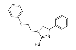 4-phenyl-1-(2-phenylsulfanylethyl)imidazolidine-2-thione Structure