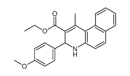 3-(4-methoxy-phenyl)-1-methyl-3,4-dihydro-benzo[f]quinoline-2-carboxylic acid ethyl ester Structure