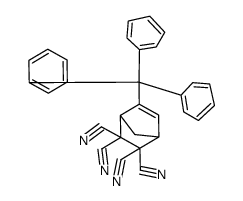 5-tritylbicyclo[2.2.1]hept-5-ene-2,2,3,3-tetracarbonitrile结构式