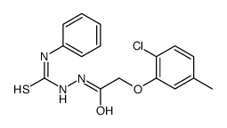 1-[[2-(2-chloro-5-methylphenoxy)acetyl]amino]-3-phenylthiourea Structure