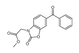 methyl 2-(6-benzoyl-2-oxo-1,3-benzoxazol-3-yl)acetate结构式