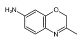 3-methyl-2H-1,4-benzoxazin-7-amine结构式