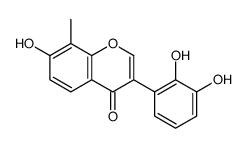 3-(2,3-dihydroxyphenyl)-7-hydroxy-8-methylchromen-4-one结构式