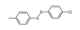 1-(4-chlorophenyl)-2-(p-tolyl)disulfane结构式