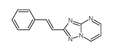 [1,2,4]Triazolo[1,5-a]pyrimidine,2-(2-phenylethenyl)- Structure