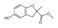 methyl 5-hydroxy-2-methyl-2,3-dihydro-1-benzofuran-2-carboxylate Structure