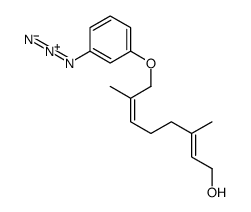 8-(3-azidophenoxy)-3,7-dimethylocta-2,6-dien-1-ol结构式