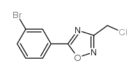 5-(3-bromophenyl)-3-(chloromethyl)-1,2,4-oxadiazole structure