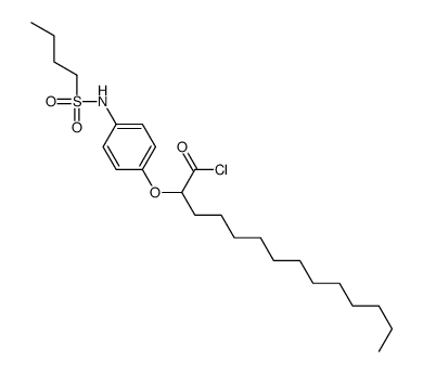 2-[4-(butylsulfonylamino)phenoxy]tetradecanoyl chloride结构式