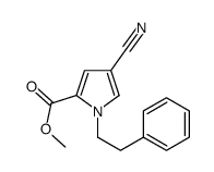 methyl 4-cyano-1-(2-phenylethyl)pyrrole-2-carboxylate Structure