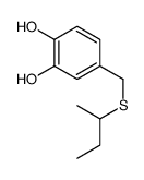 1,2-Benzenediol, 4-[[(1-methylpropyl)thio]methyl]- (9CI) Structure