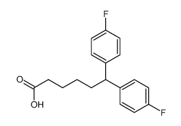 6,6-双(4-氟苯基)-正己酸结构式