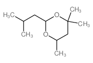 4,4,6-trimethyl-2-(2-methylpropyl)-1,3-dioxane Structure