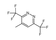 4-methyl-3,6-bis(trifluoromethyl)pyridazine结构式